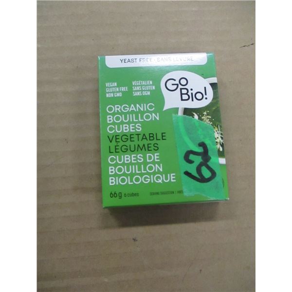 SHELF PULLS (AS IS):  VEGETABLE BOULLION CUBES (66G) - BOX