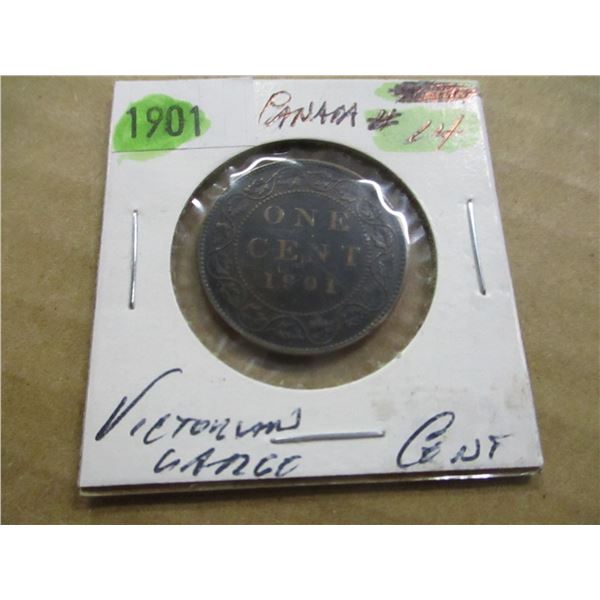 1901 CANADA VICTORIAN LARGE PENNY
