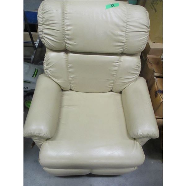 ESTATE:  OFF WHITE RECLINER