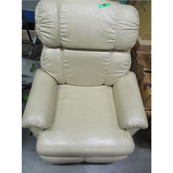 ESTATE:  OFF WHITE RECLINER