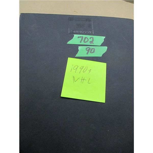 COLLECTIBLE:  BINDER OF 1990 HOCKEY CARDS