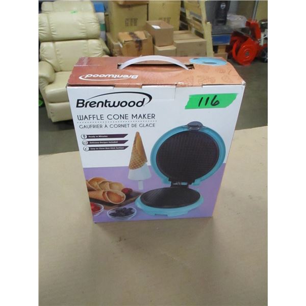 ESTATE:  BRENTWOOD WAFFLE CONE MAKER