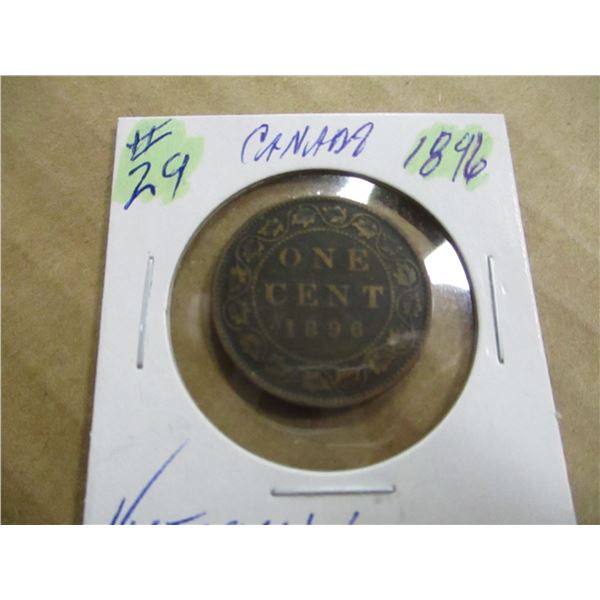 1896 FINE VICTORIAN LARGE PENNY