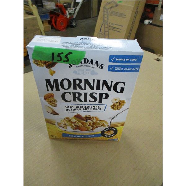 SHELF PULLS (AS IS):  MORNING CRISP CEREAL (500 G) - BOX