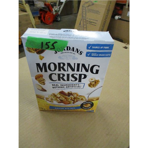 SHELF PULLS (AS IS):  MORNING CRISP CEREAL (500 G) - BOX