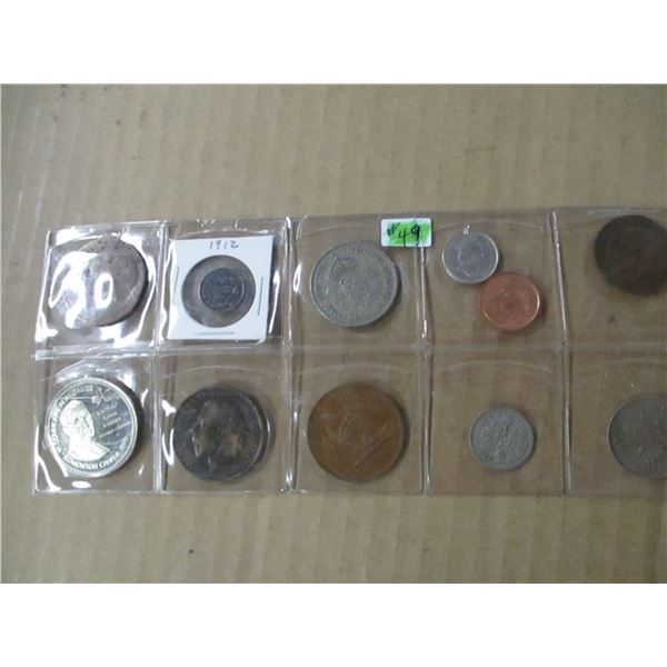 DOUBLE STOCK ROW OF CANADA & WORLD COLLECTIBLE COINS