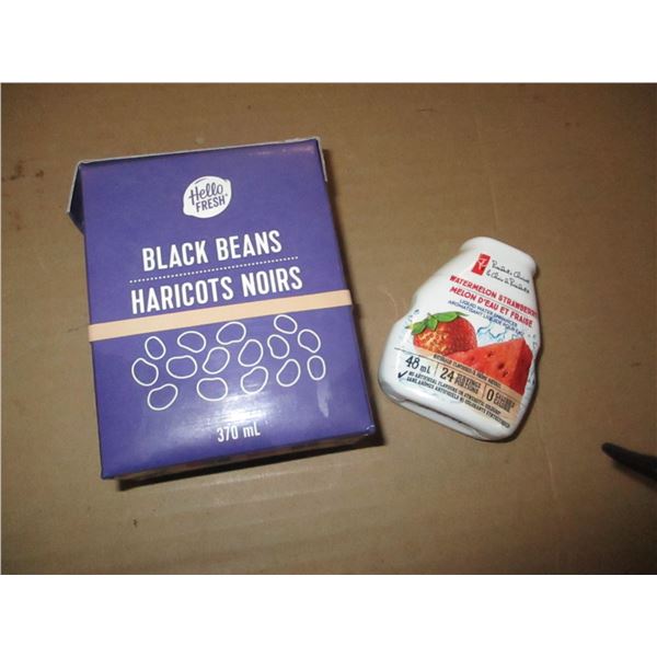 SHELF PULLS (AS IS):  BLACK BEANS (370 ML) & DRINK MIX