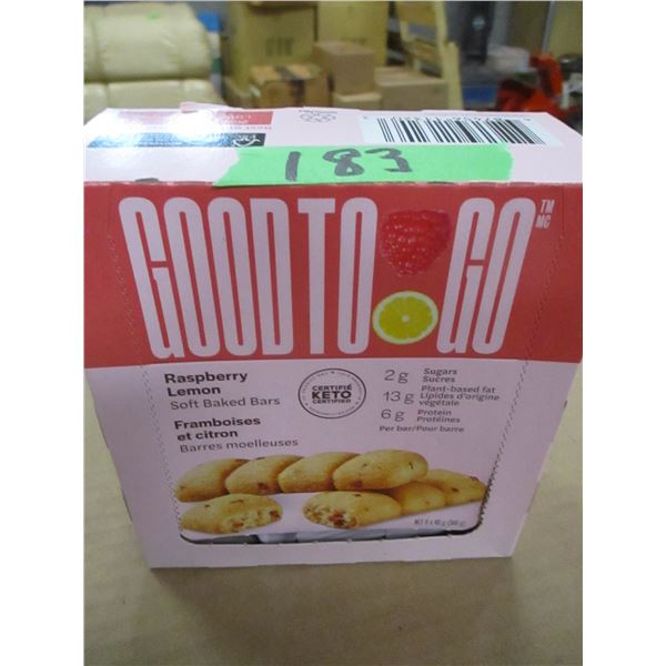 SHELF PULLS (AS IS):  RASPBERRY LEMON BARS (9 X 40 G)