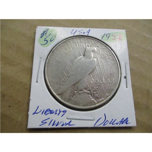 1923 USA LIBERTY SILVER DOLLAR