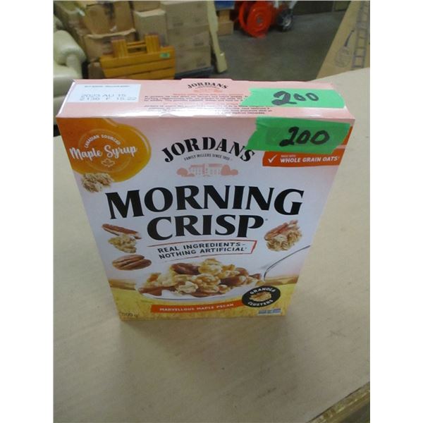 SHELF PULLS (AS IS):  MORNING CRISP MAPLE PECAN CEREAL (500G)