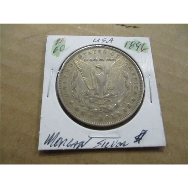 1896 MORGAN USA SILVER DOLLAR