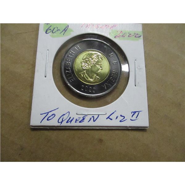 2022 TRIBUTE TO QUEEN ELIZABETH II TOONIE