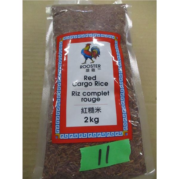 SHELF PULLS (AS IS):  RED CARGO RICE (2 KG)