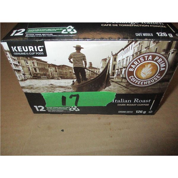 KEURIG BARISTA ITALIAN DARK ROAST COFFEE (12 PODS) - PER BOX