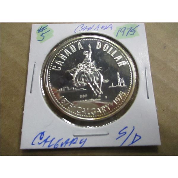 1975 CALGARY STAMPEDE SILVER DOLLAR