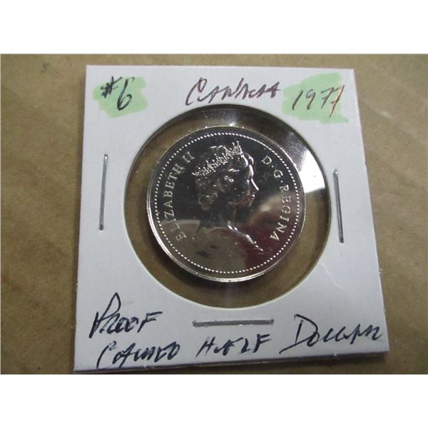 1977 PROOF CAMEO CANADA HALF DOLLAR