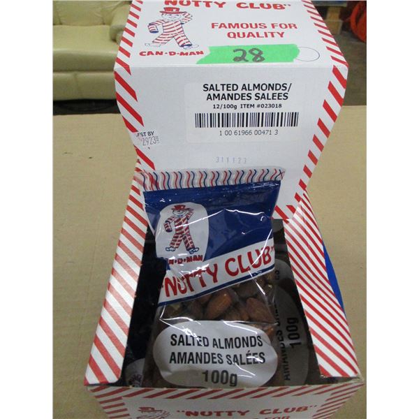 SALTED ALMONDS (12 X 100G) - PER BOX