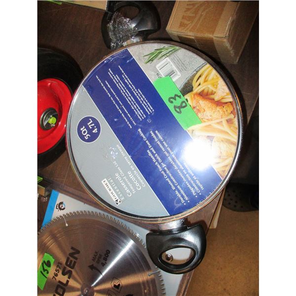 FREIGHT DAMAGE (AS IS):  5 QUART POT & LID