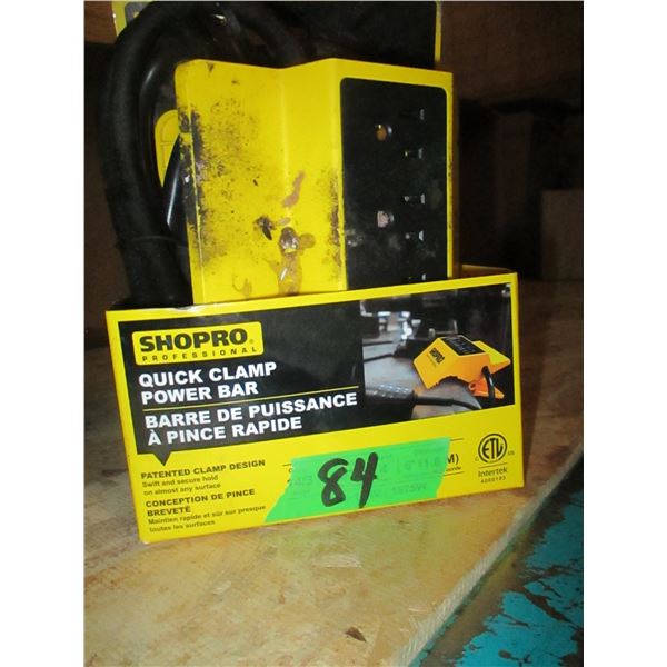 FREIGHT DAMAGE (AS IS):  QUICK CLAMP POWER BAR