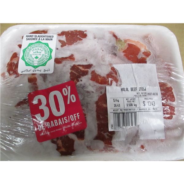 SHELF PULLS (AS IS):  HALAL BEEF STEW