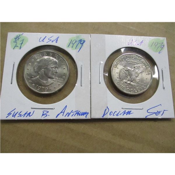 1979 USA SUSAN B. ANTHONY DOLLAR SET