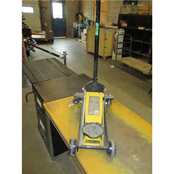LIKE NEW:  2 3/4 TON POWER FIST FLOOR JACK