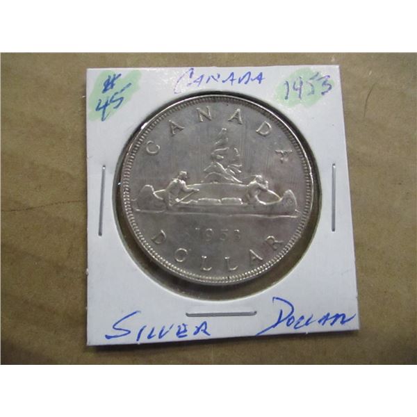 1953 CANADA SILVER DOLLAR