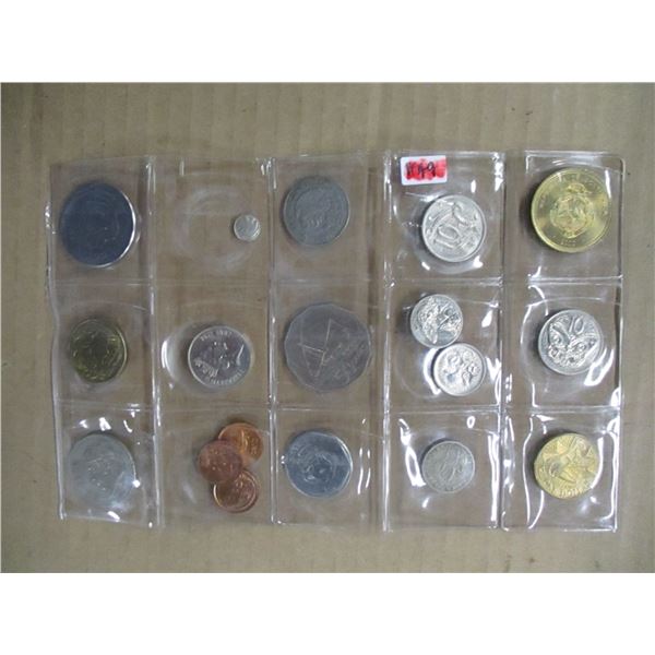 STOCK SHEET OF WORLD COLLECTIBLE COINS
