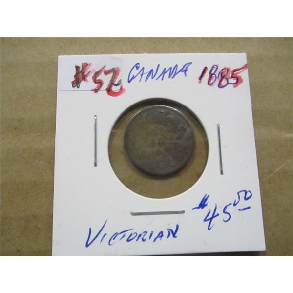 1885 CANADA VICTORIAN SCARCE DATE SILVER DIME
