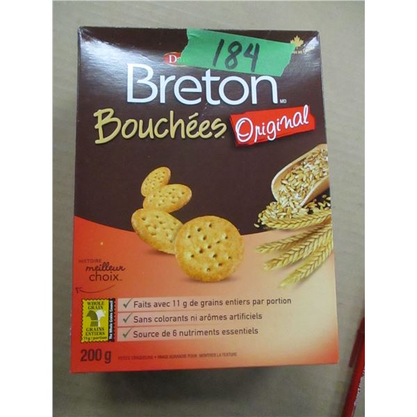 SHELF PULLS (AS IS);  BRETON ORIGINAL CRACKERS (200G) - BOX