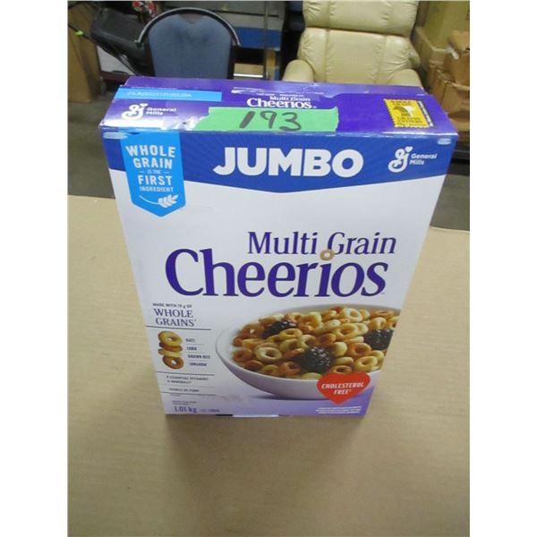 SHELF PULLS (AS IS):  MULTI GRAIN CHEERIOS - BOX