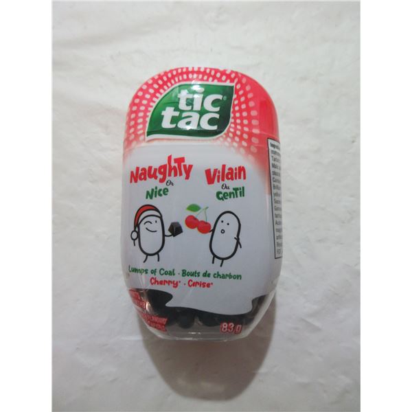 NEW:  TIC TAC "NAUGHTY OR NICE" LUMPS OF COAL CHERRY (83 G)