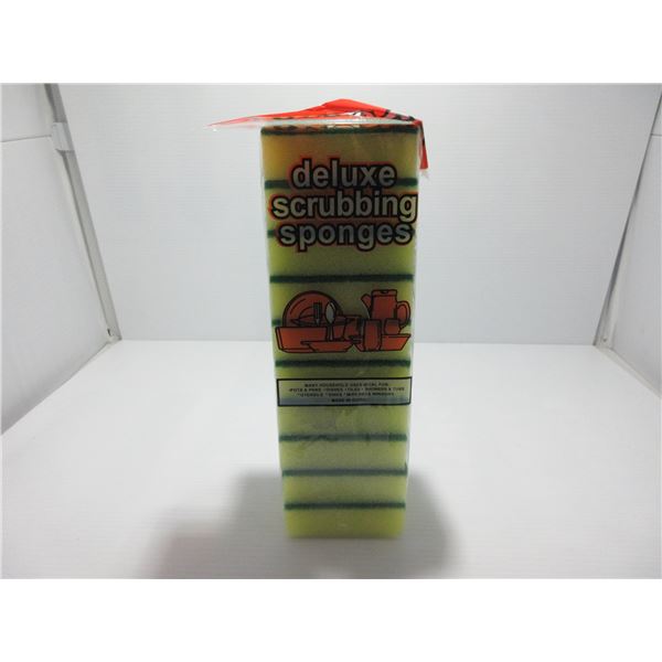 NEW:  DELUXE SCRUBBING SPONGES (10) - PER PACKAGE