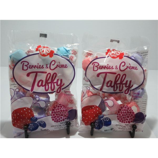 TAFFY TOWN BERRIES & CREAM TAFFY (128 G) - 2 PACKAGES