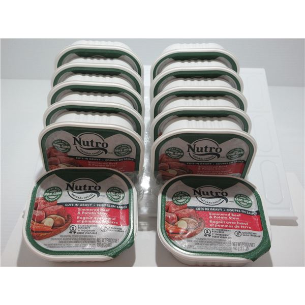 NUTRO CUTS IN GRAVY DOG FOOD (SIMMERED BEEF & POTATO STEW (100 G) - 12 PACKAGES