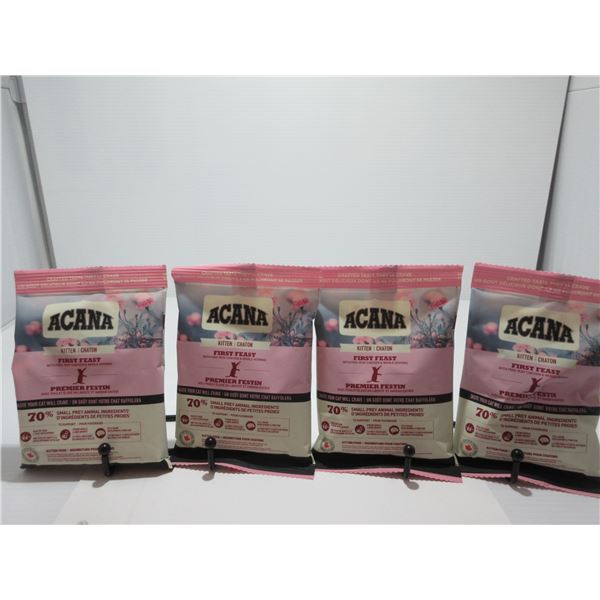 NEW:  ACANA FIRST FEAST KITTEN FOOD (4 X 3 OZ BAGS)