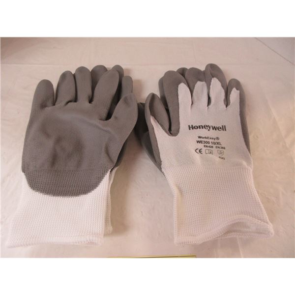 NEW:  HONEYWELL WORK EASY GLOVES (SIZE XL/10) - 2 PAIR
