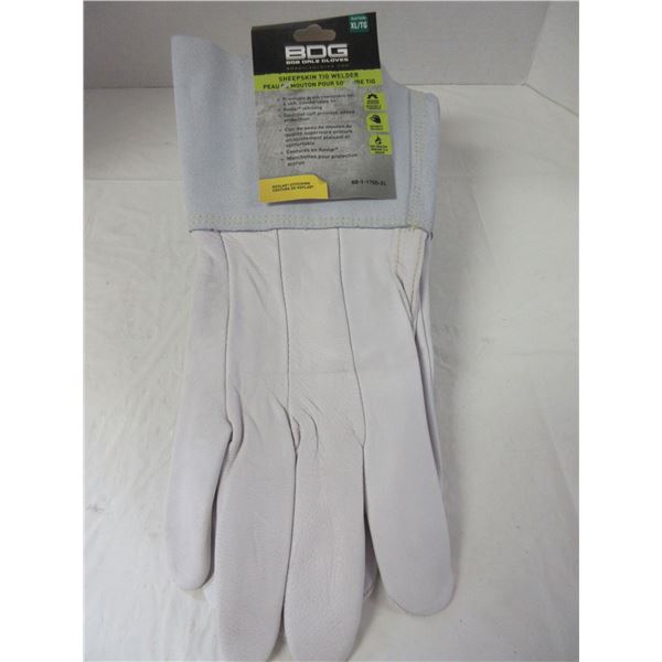 NEW:  BDG SHEEPSKIN TIG WELDER GLOVES (SIZE XL)
