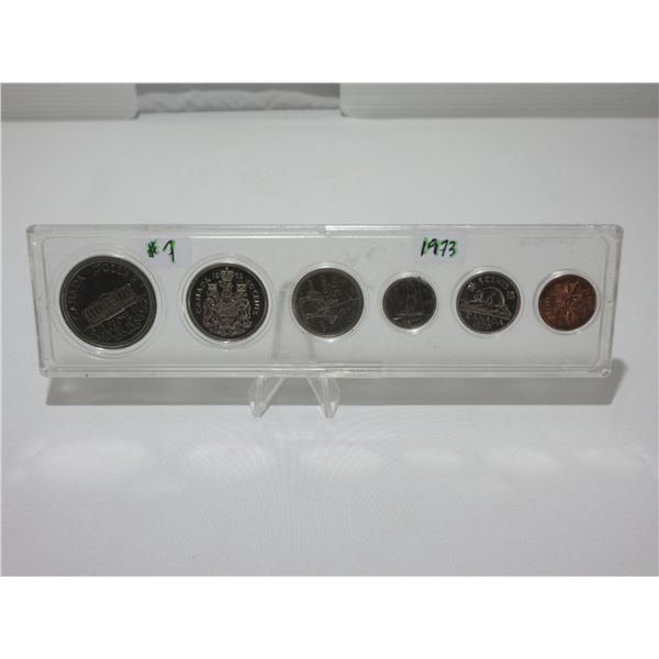 1973 CASED CANADA COIN SET