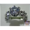 Image 1 : NEW:  WOMEN'S CHARMING CZ RING (SIZE 8)