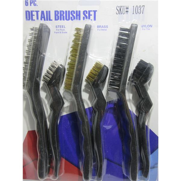 NEW:  6 PIECE DETAIL BRUSH SET