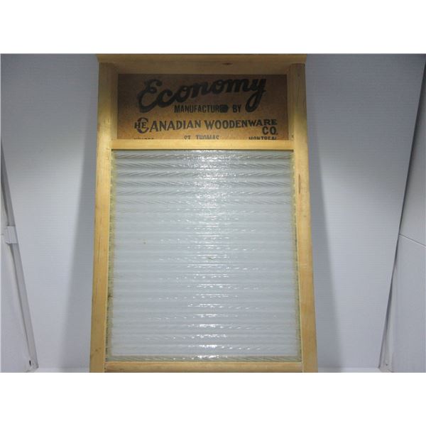 COLLECTIBLE:  ECONOMY GLASS WASH BOARD