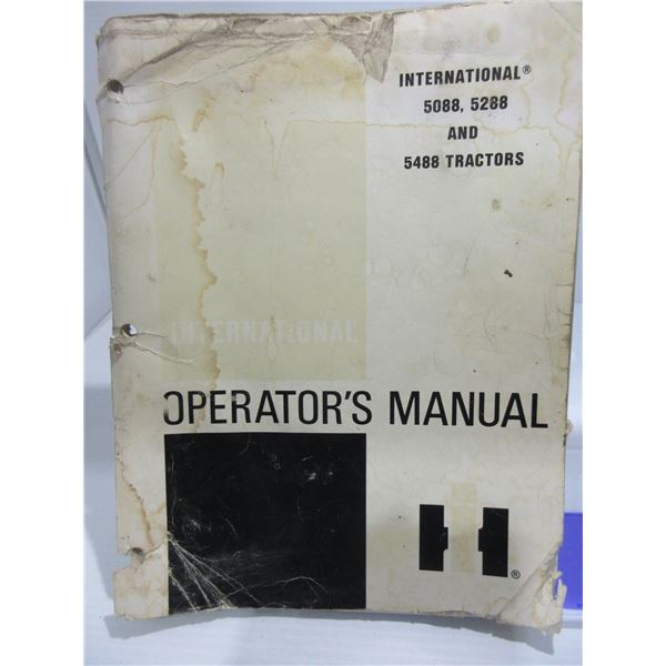 COLLECTIBLE:  INTERNATIONAL 5088, 5288 & 5488 TRACTORS MANUAL