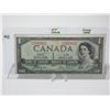 Image 1 : 1954 DEVILS FACE ERROR OFF CENTER STRUCK $1 BILL