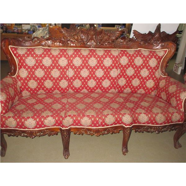 COLLECTIBLE:  EAGLE CARVED COUCH