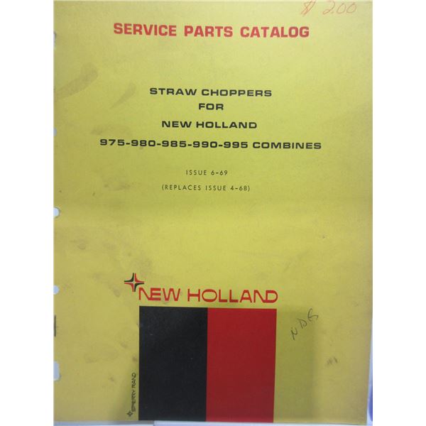 COLLECTIBLE:  NEW HOLLAND 975-980-985-990-995 COMBINES MANUAL