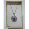 Image 3 : NEW:  925 STERLING SILVE RMOISSANITE SOLITAIRE 18" NECKLACE