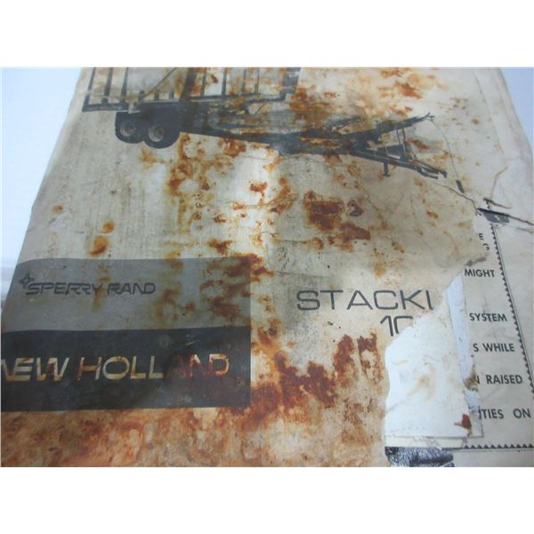 COLLECTIBLE NEW HOLLAND STACKING 10? MANUAL