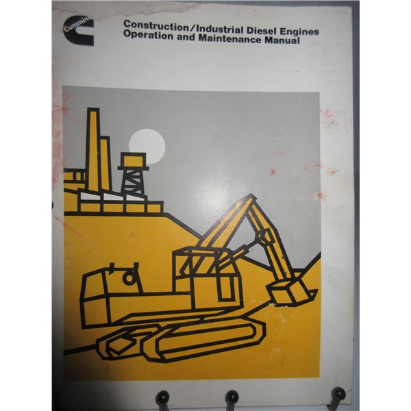 COLLECTIBLE:  CUMMINS CONSTRUCTION/INDUSTRIAL DIESEL ENGINE MANUAL