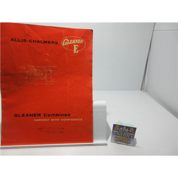 COLLECTIBLE:  ALLIS CHALMERS GLEANER 3 COMBINE MANUAL